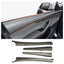Carbon Fiber Front & Rear Door Panel Overlays for Tesla Model Y Juniper