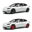 19" Floating Cap for Tesla Model 3 (4pcs)