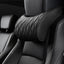 Embroidered Tesla Leather Headrest