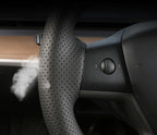 Leather Steering Wheel Cover for Tesla Model 3 Highland/3/Y