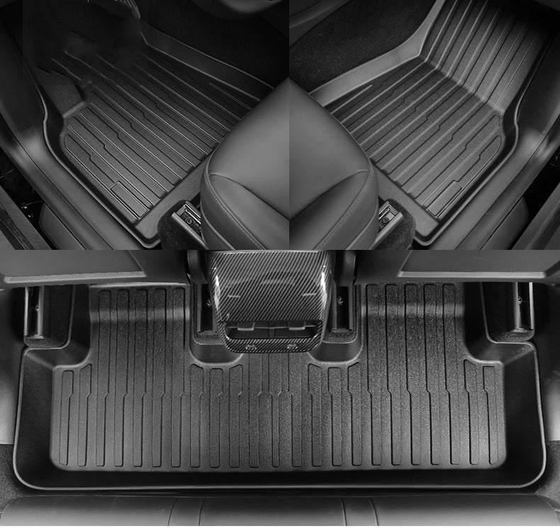 Lychee Pattern TPE Foot Mats for Tesla Model Y - Left rudder Secondary image