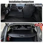 Retractable Leather Cargo Organizer Shield Shade for Tesla Model Y 2021-2025