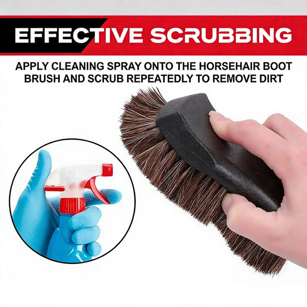 Bristle Horse Hair Leather Cleaning Brush for Tesla Interior | 1PCS