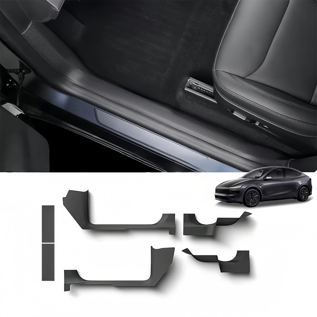 6PCS Door Sill Protective Cover for Tesla Model Y Juniper 2025+