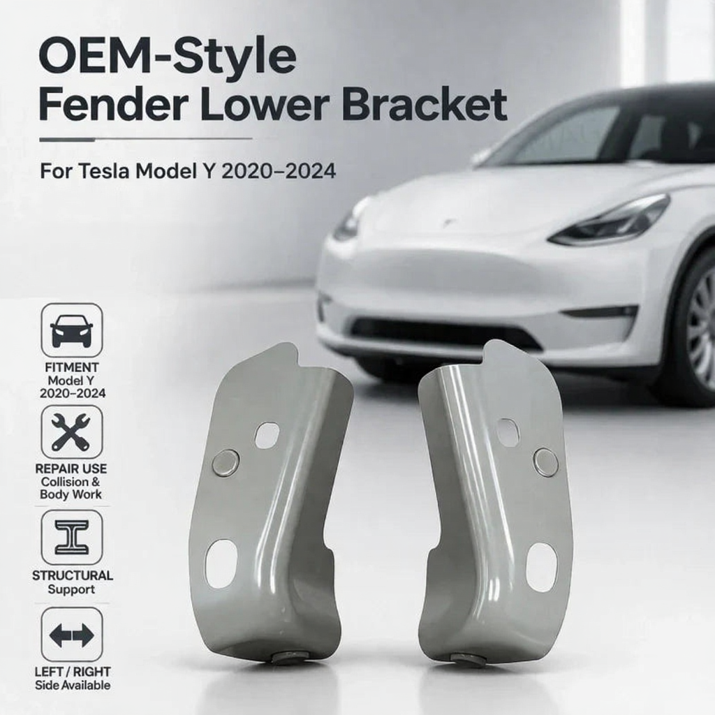 OEM-Style Fender Lower Bracket for Tesla Model Y 2020–2024 LH/RH | 1487443-S0-A 1487444-S0-A