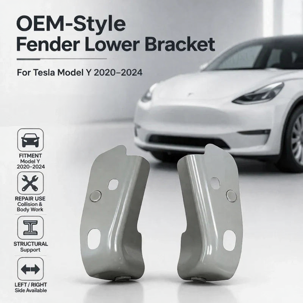 OEM-Style Fender Lower Bracket for Tesla Model Y 2020–2024 LH/RH | 1487443-S0-A 1487444-S0-A