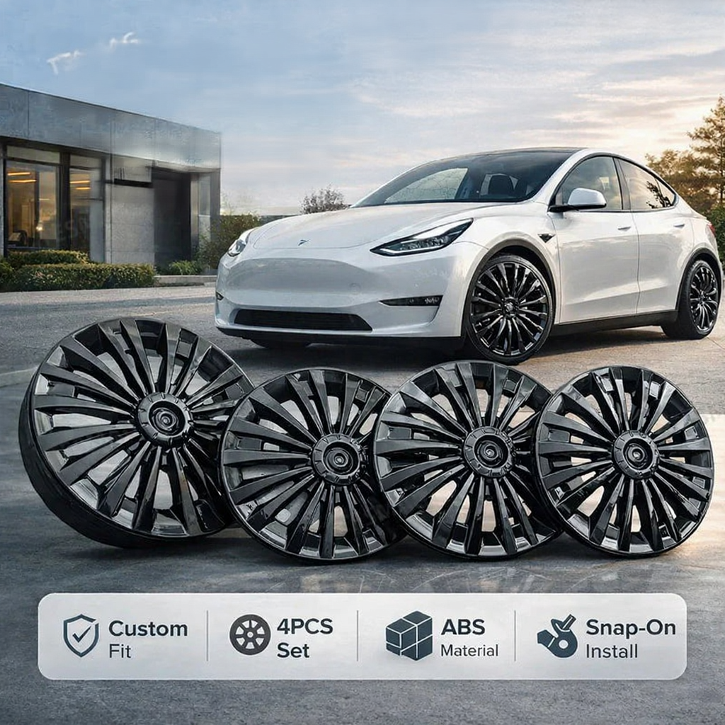 19" Wheel Covers for Tesla Model Y Wheels Rim Protectors (2020-2025.03) Secondary image