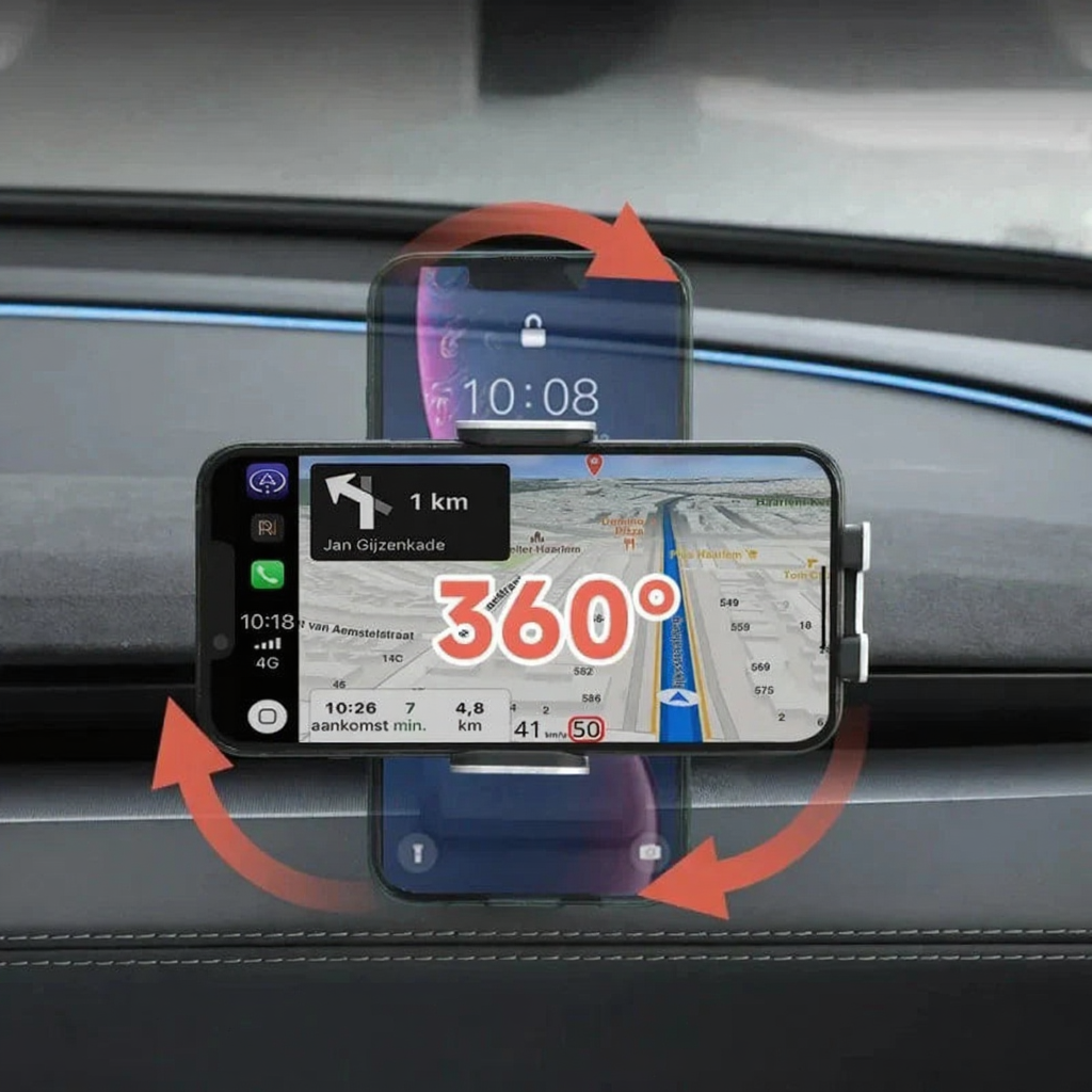 Tesla Car Phone Holder Vent Mount with Solar-Powered Electric Induction for Model 3/Y Secondary image