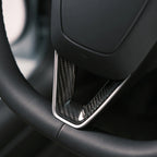 Real Carbon Fiber Steering Wheel Cover for Model 3 Highland/Y Juniper
