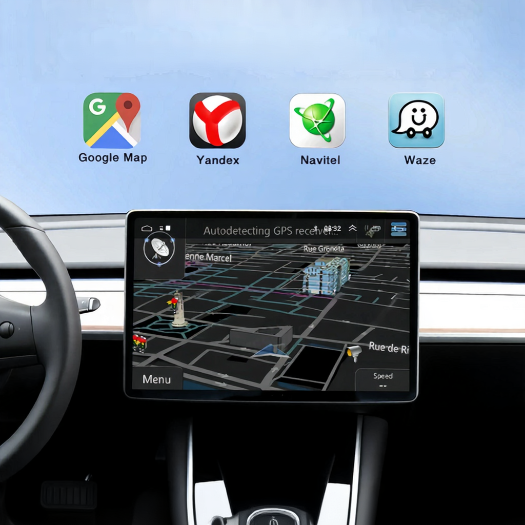 Wireless CarPlay & Android Auto Adapter Box for Tesla Model 3/Y/S/X/Cybertruck