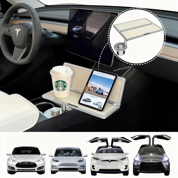 Foldable Aluminum Car Table for Tesla Model 3/ Y/ S /X