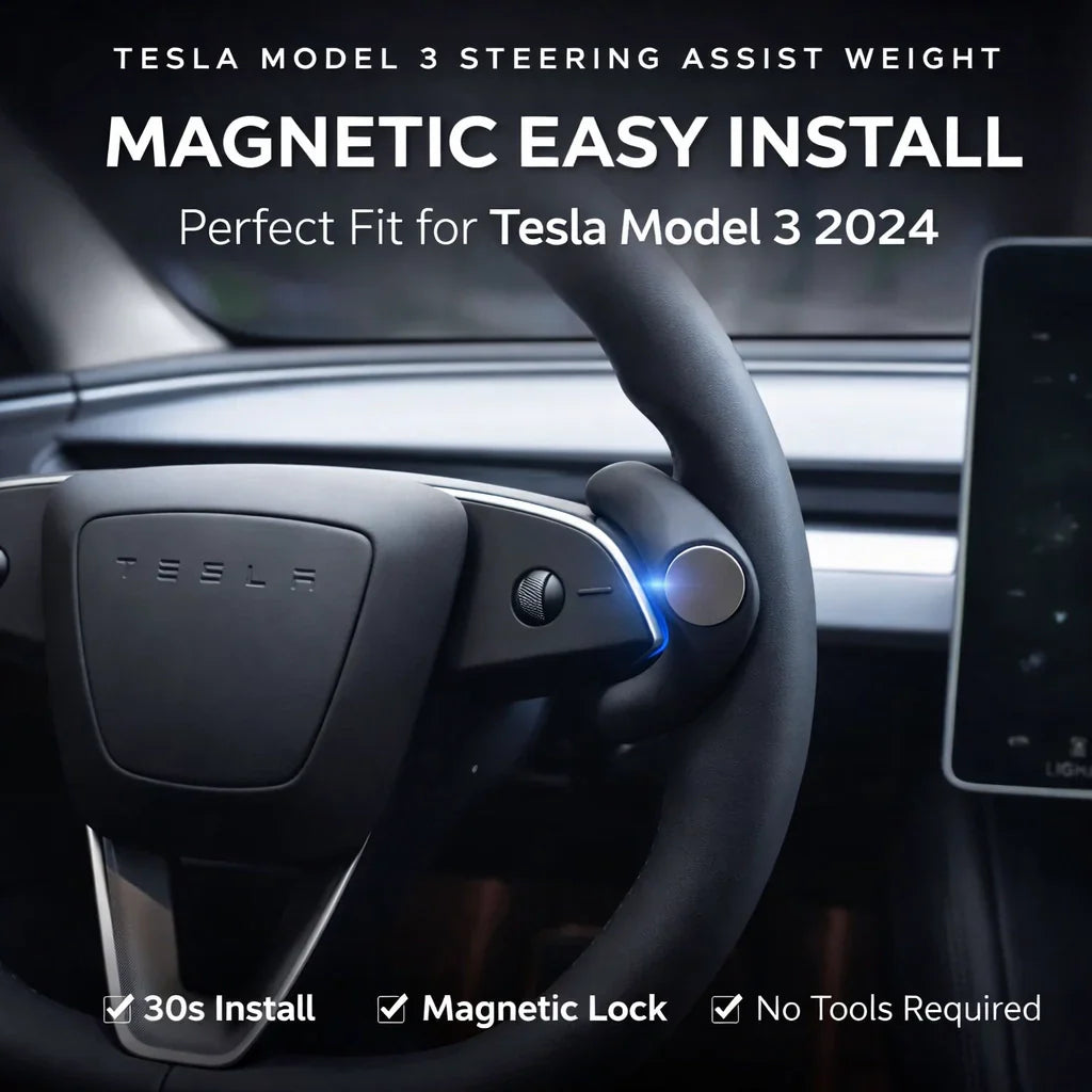 Tesla Model 3 Highland/Model Y Juniper Steering Assist Weight | FSD Autopilot Counterweight Ring