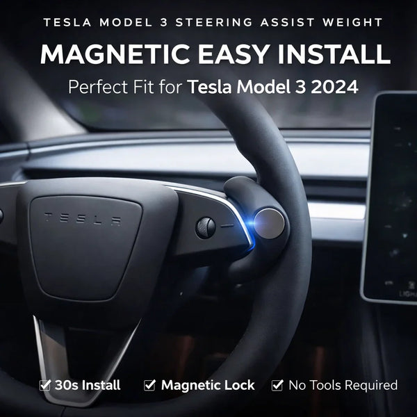 Tesla Model 3 Highland/Model Y Juniper Steering Assist Weight | FSD Autopilot Counterweight Ring