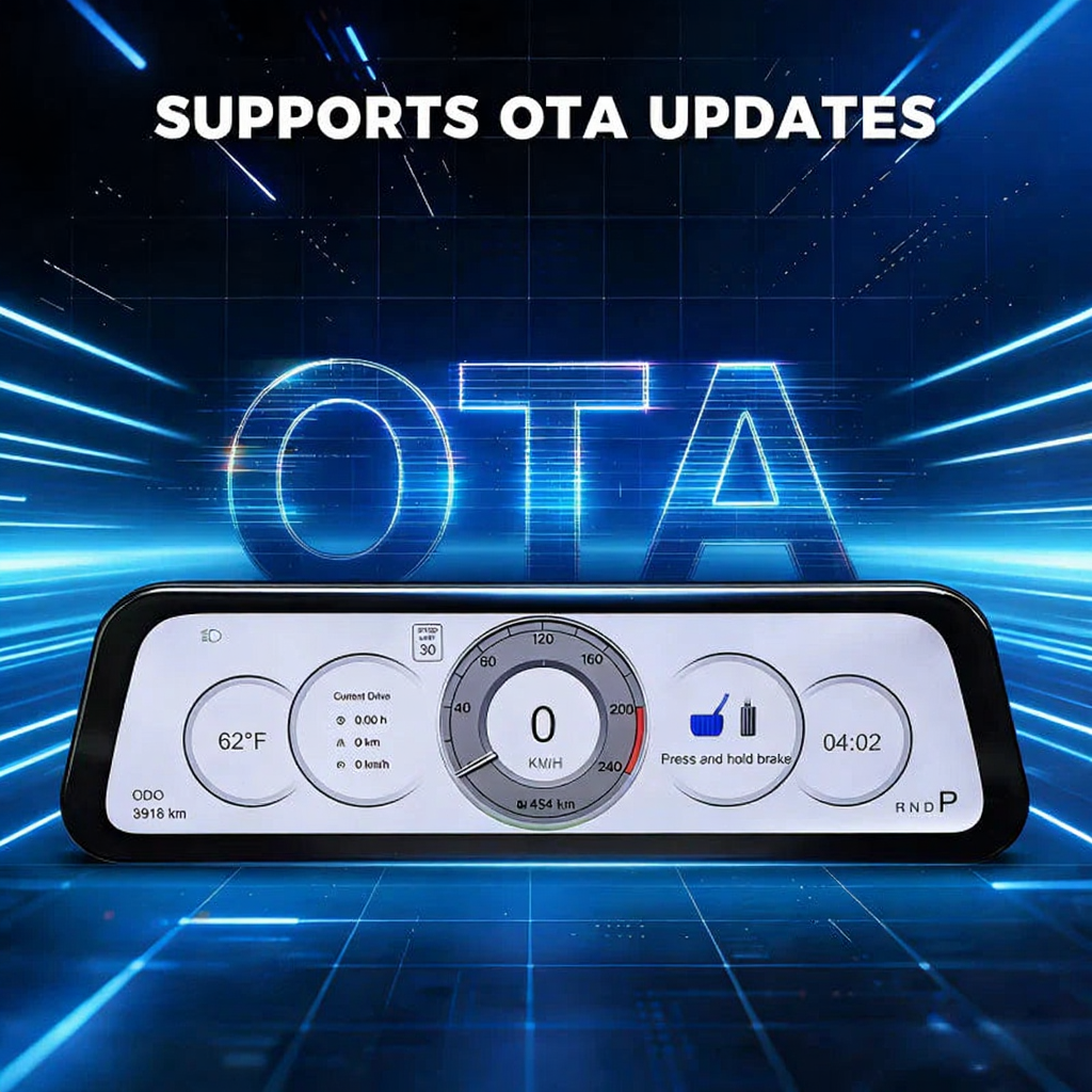 9.6-Inch Driver Display w/ Wireless CarPlay for Tesla Model 3/Y 2021-2026 (LHD Only)