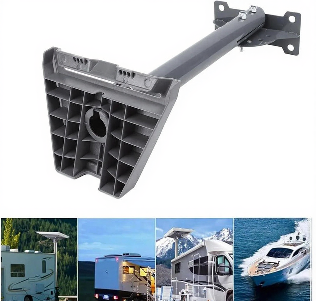 Starlink Gen 3 Roof Mount & Pipe Adapter for RV, Camper, Yacht – Adjustable Pivot Bracket