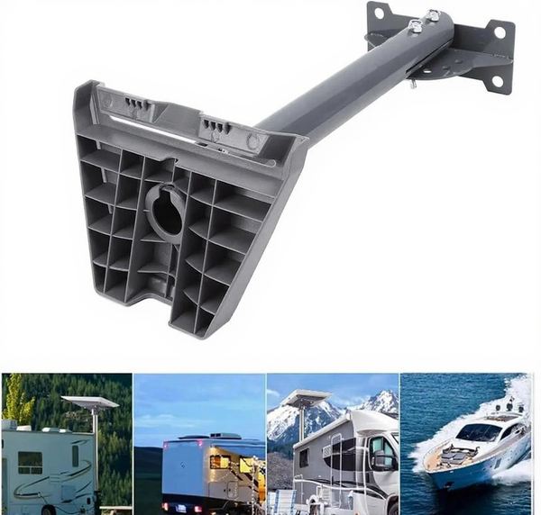 Starlink Gen 3 Roof Mount & Pipe Adapter for RV, Camper, Yacht – Adjustable Pivot Bracket