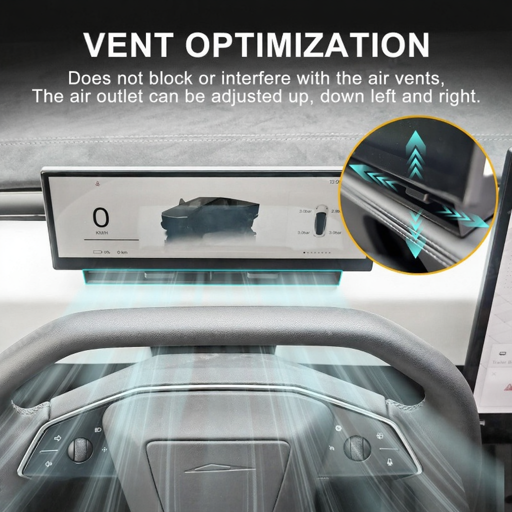 10.88-Inch Dashboard Heads Up Display for Tesla Cybertruck