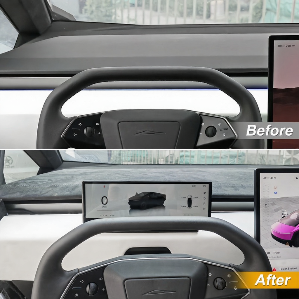 10.88-Inch Dashboard Heads Up Display for Tesla Cybertruck