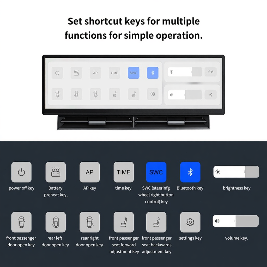10.88'' Smart Touch Screen Instrument Cluster for Tesla Model 3/Y