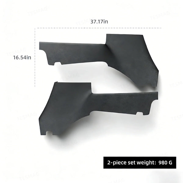 2PCS Rear Door TPE Protector Mats Suitable for Tesla Model Y Juniper 2025 +