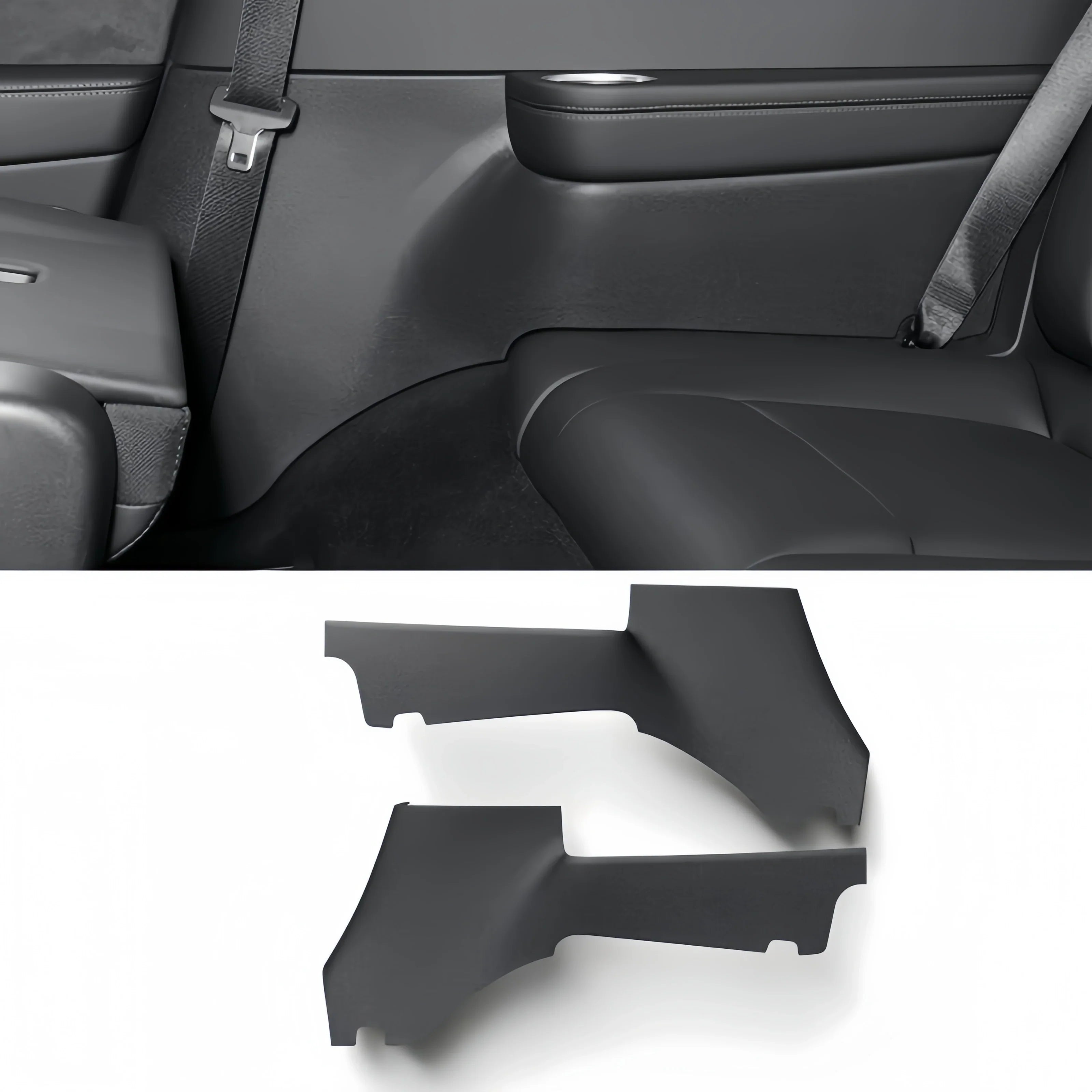 2PCS Rear Door TPE Protector Mats Suitable for Tesla Model Y Juniper 2025 +