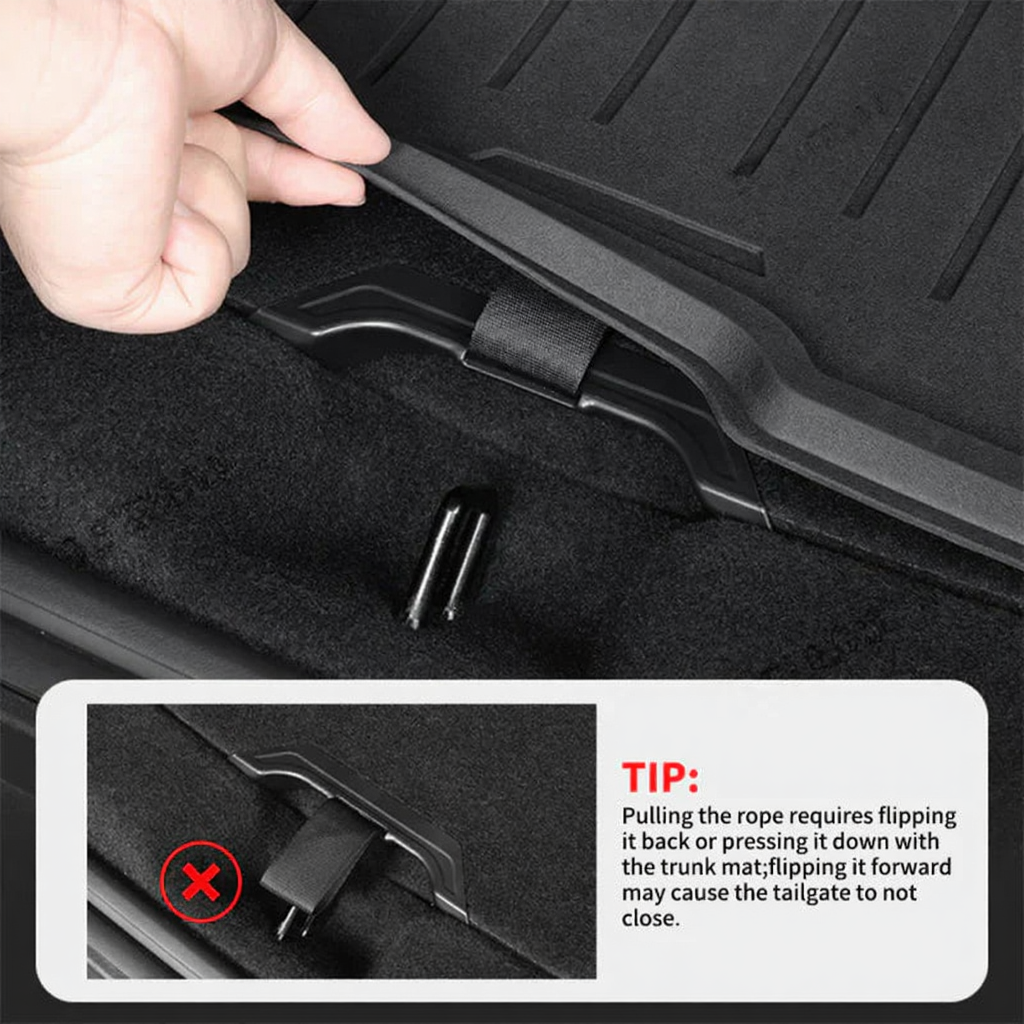 Easy Access Sub Trunk Pull Strap Handles for Tesla Model Y Juniper 2025+