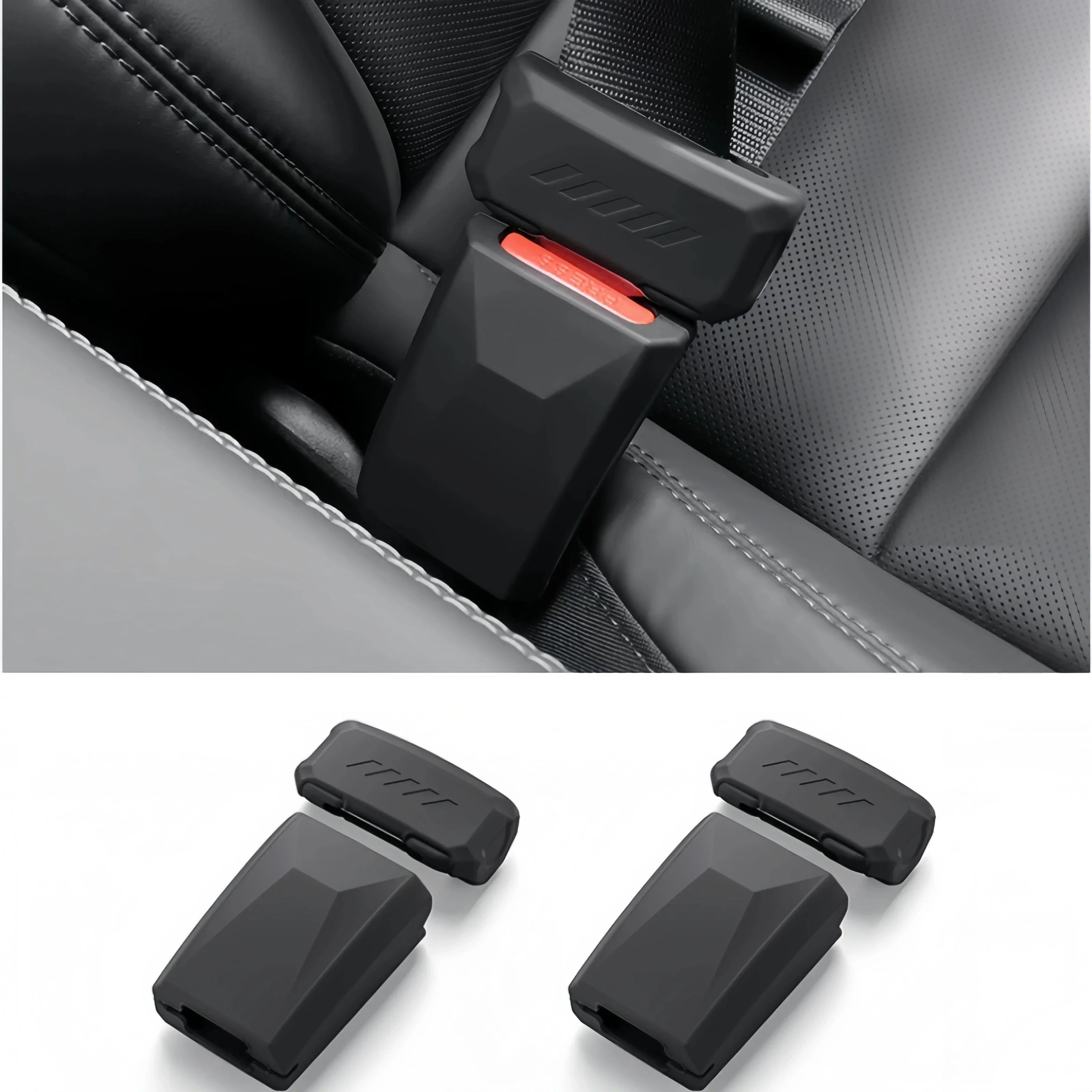Car SeatBelt Buckle Button Protector Cover for Tesla Model Y Juniper / Model 3 Highland Main image