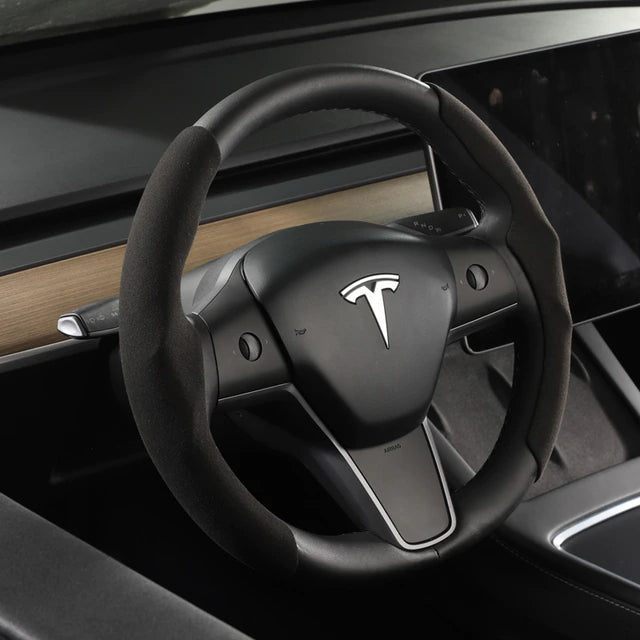Steering Wheel Cover for Tesla Model 3/Y (2 Piece Kit) Secondary image