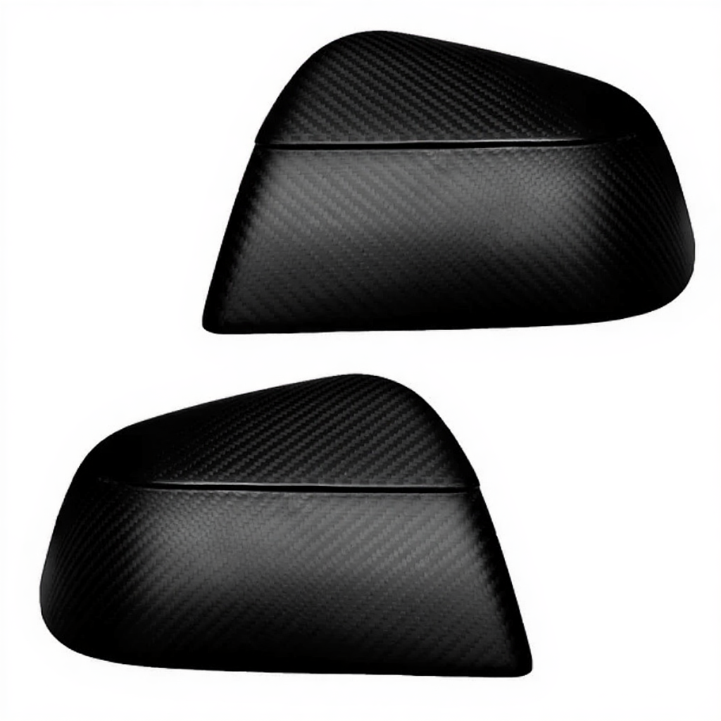 Carbon Fiber Side Mirror Covers for Tesla Model Y Juniper - Protective Cover