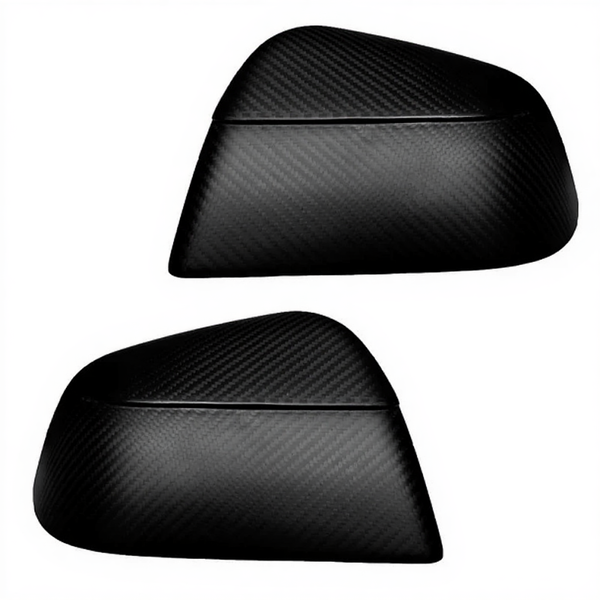 Carbon Fiber Side Mirror Covers for Tesla Model Y Juniper - Protective Cover