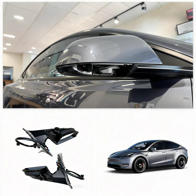 Exterior Side Mirror Assembly Replacement OEM Fit for Tesla Model Y 2020-2024(1495587  1495588) Main image