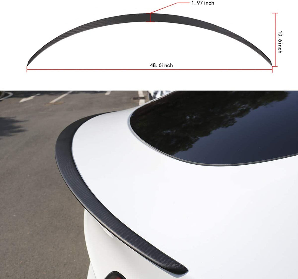 Tesla Model 3/Y Carbon Fiber Spoiler - Real Molded Carbon Fiber