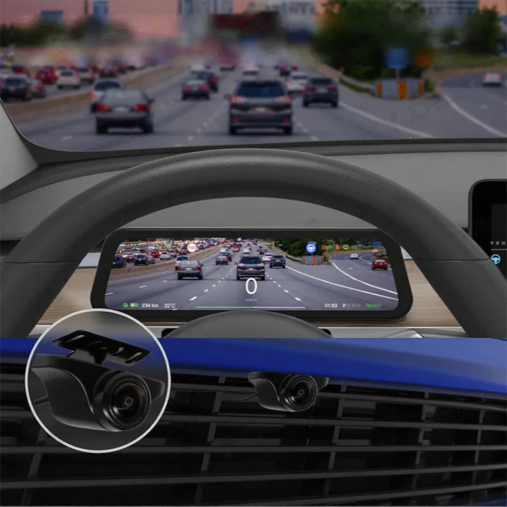 9.6-Inch Driver Display w/ Wireless CarPlay for Tesla Model 3/Y 2021-2026 (LHD Only)