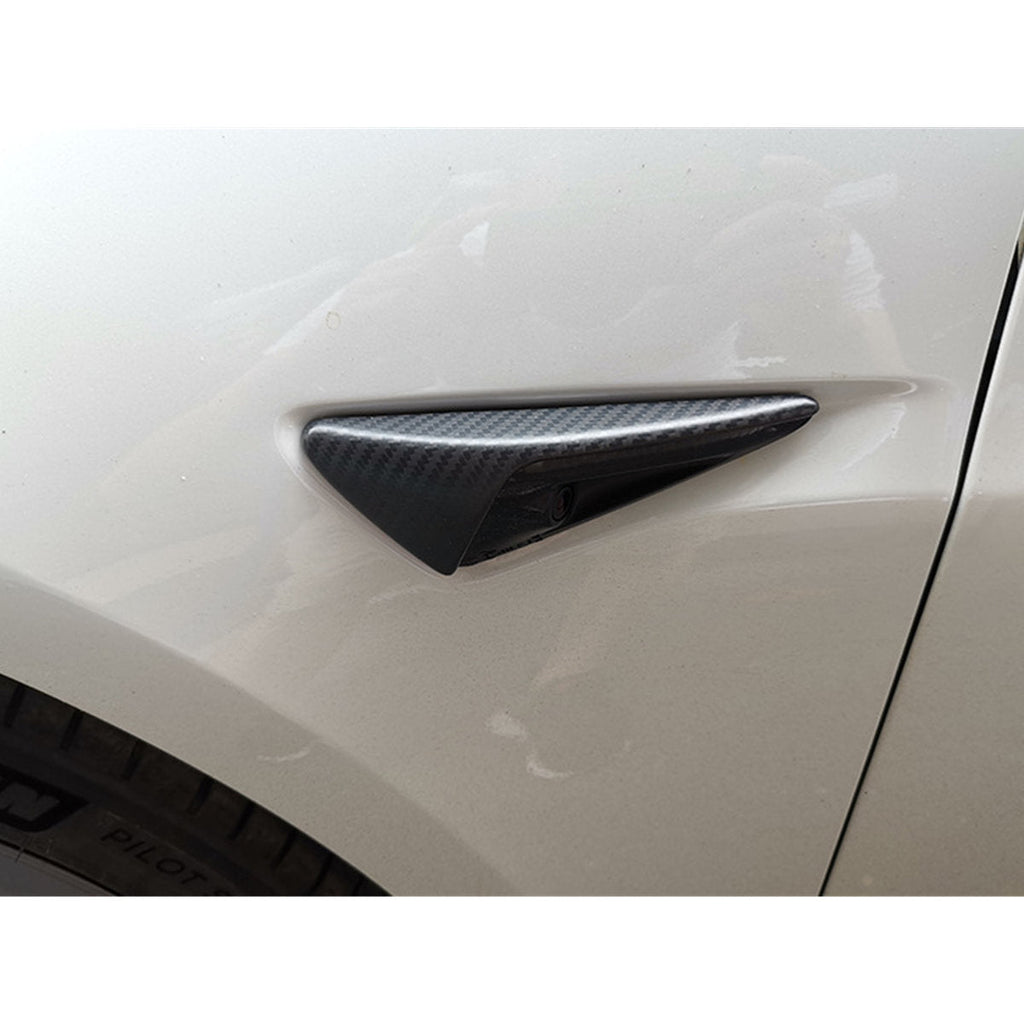 Real Carbon Fiber Side Camera Cover for Tesla Model 3/Y（2016-2024）