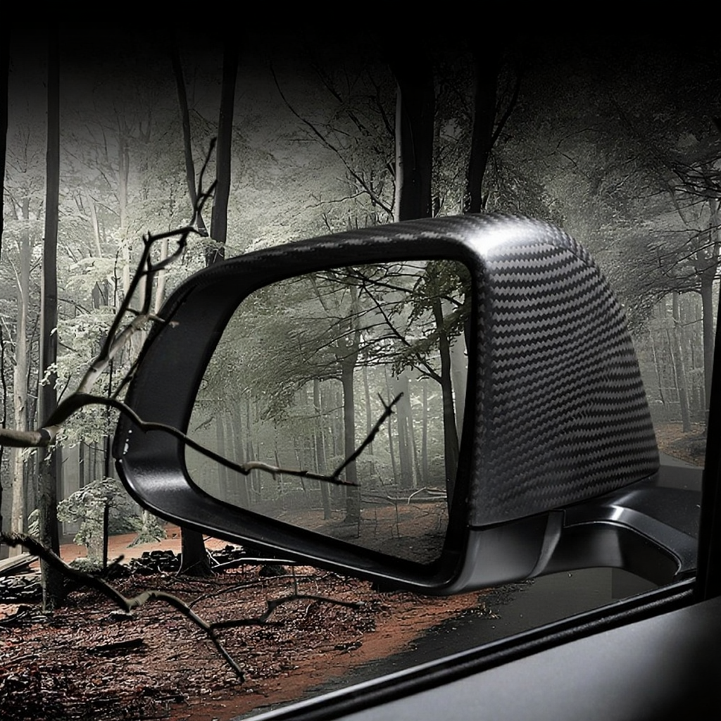 Carbon Fiber Side Mirror Covers for Tesla Model Y Juniper - Protective Cover