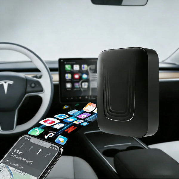 Wireless CarPlay & Android Auto Adapter Box for Tesla Model 3/Y/S/X/Cybertruck
