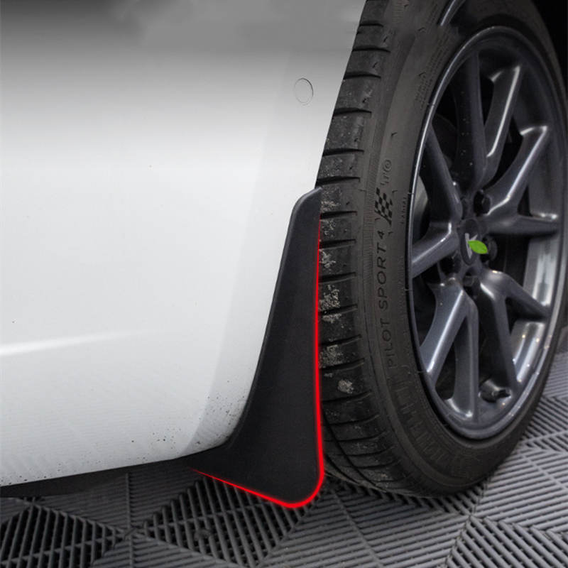 Mud Flaps Matte Black Carbon Fiber ABS Tesla Model 3/Y