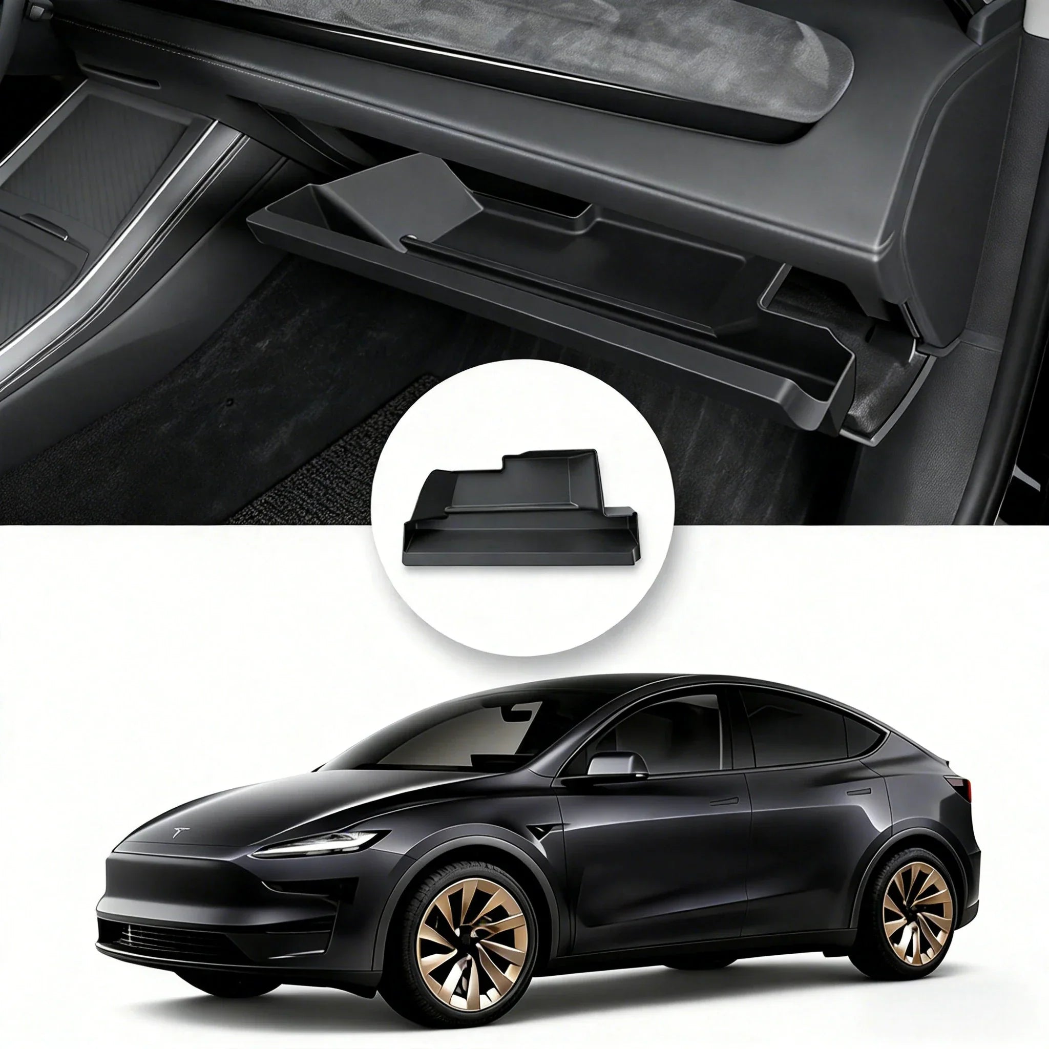 Glove Box Storage Organizer Tray for Model Y Juniper 2025+ Main image