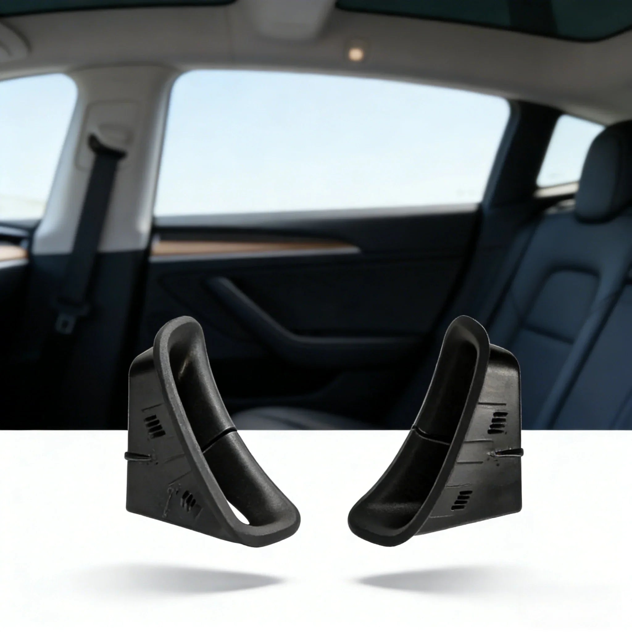 Seat Belt Decorative Cover Interior Panel C-pillar Bezel for Tesla Model Y (1494612-00-C 1494613-00-C)