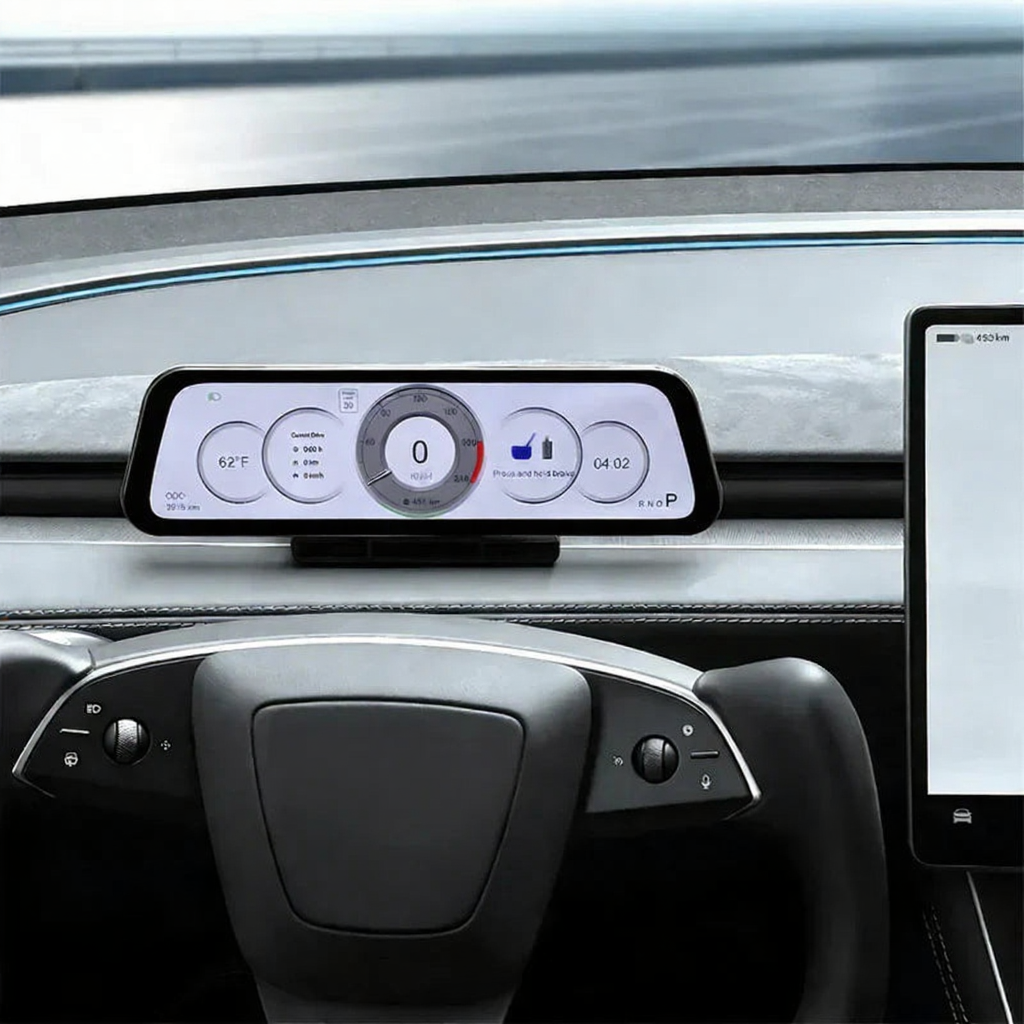 9.6-Inch Driver Display w/ Wireless CarPlay for Tesla Model 3/Y 2021-2026 (LHD Only)
