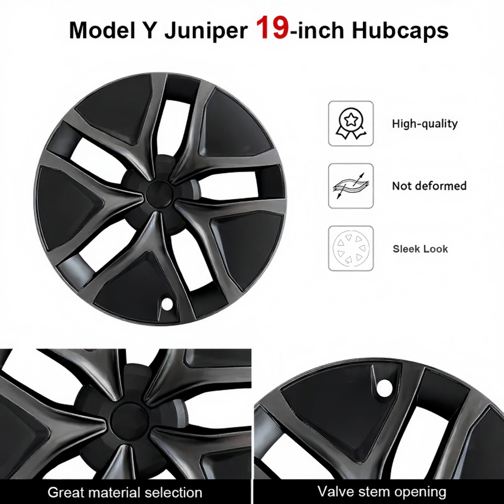19" Crossflow Wheel Hubcaps for Tesla Model Y Juniper 2025+