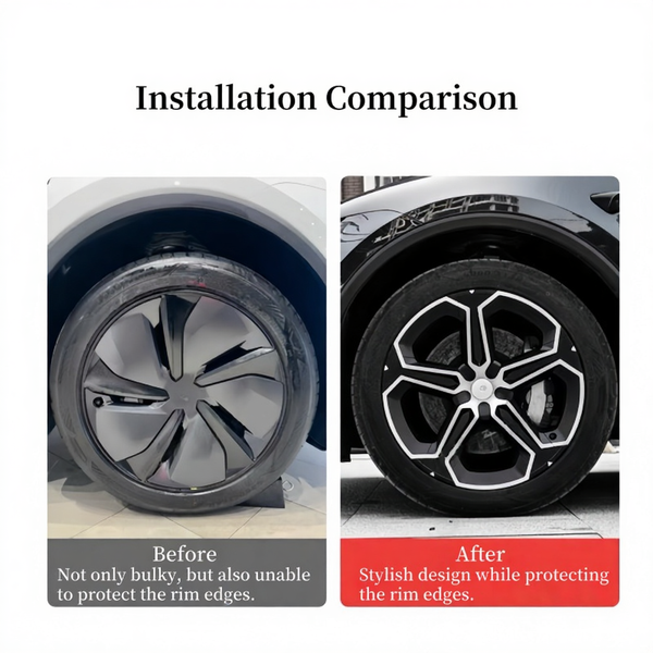 19-Inch Plum Blossom Wheel Rim Protectors for Tesla Model Y Juniper 2025+