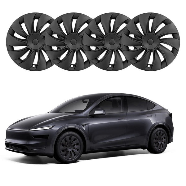 19" Spiral Spoke Crossflow Wheel Covers for Tesla Model Y Juniper 2025+