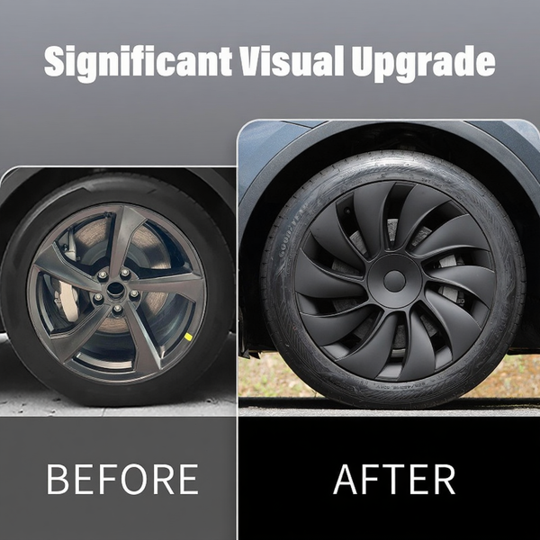 19" Spiral Spoke Crossflow Wheel Covers for Tesla Model Y Juniper 2025+