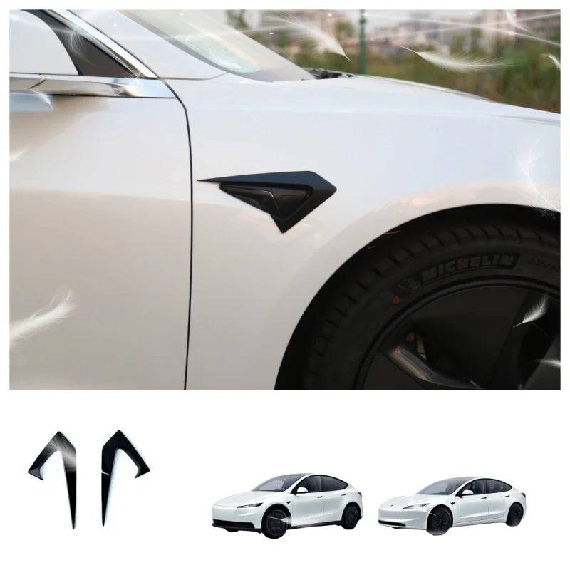 ABS Tesla Model 3/Y Side Camera Cover with Fender Vent Design