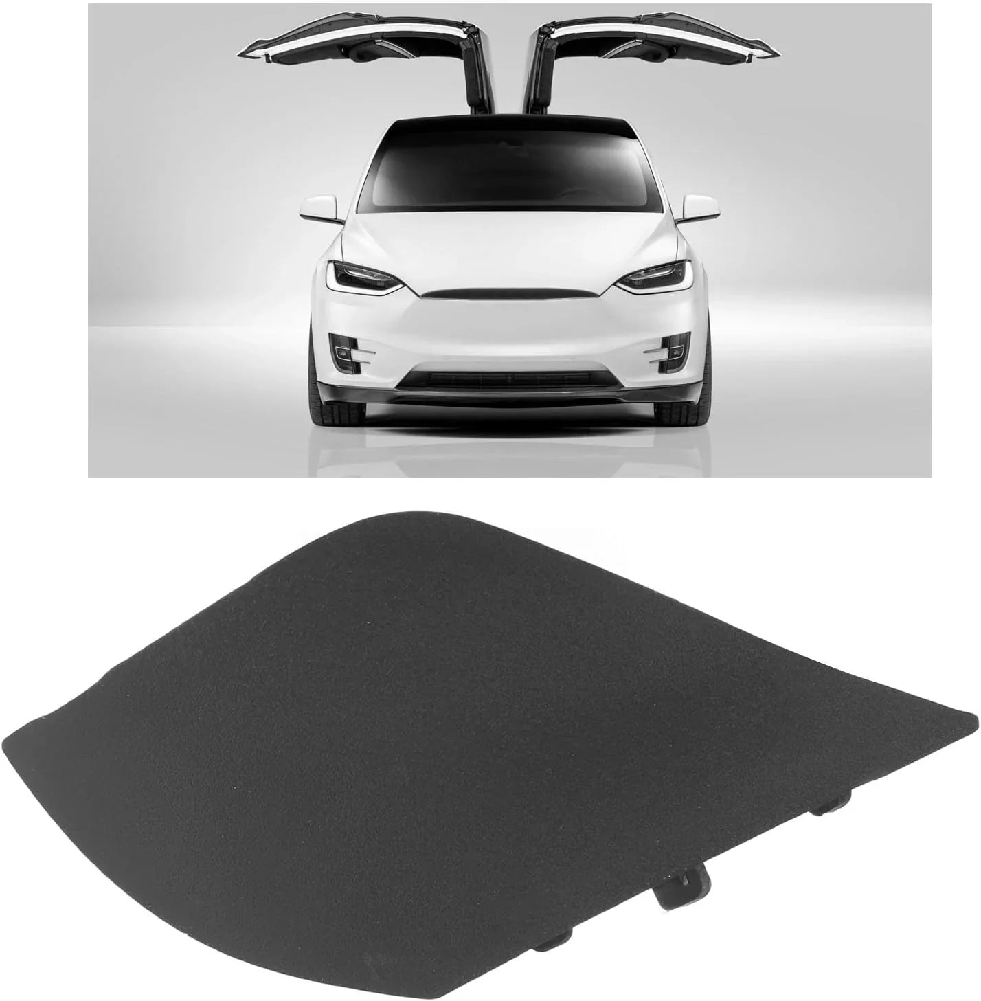 Front Bumper Tow Hook Eye Cap Cover for Tesla Model X 2016-2021 1057056-00-D Main image