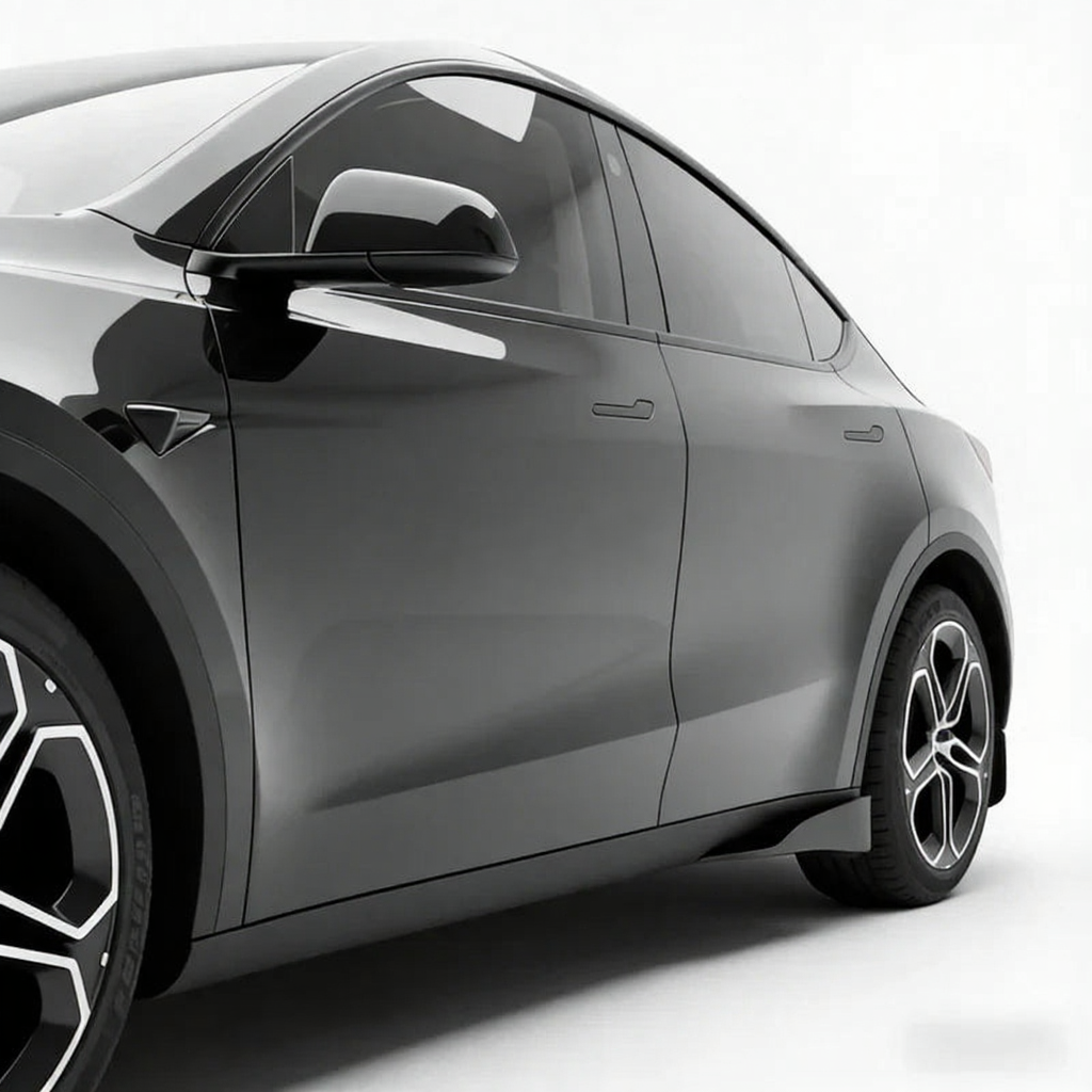 ABS Side Skirts Rocker Panel Splitter for Tesla Model Y Juniper 2025+ Secondary image