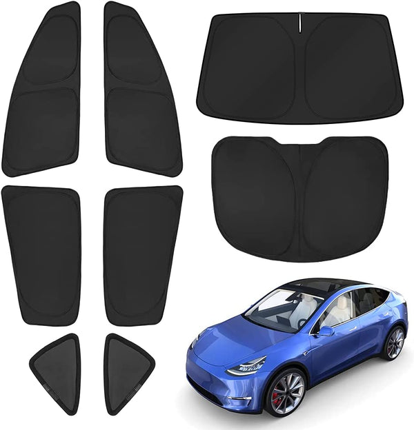 Front Rear Windshield Sunshade for Tesla Model 3/Y