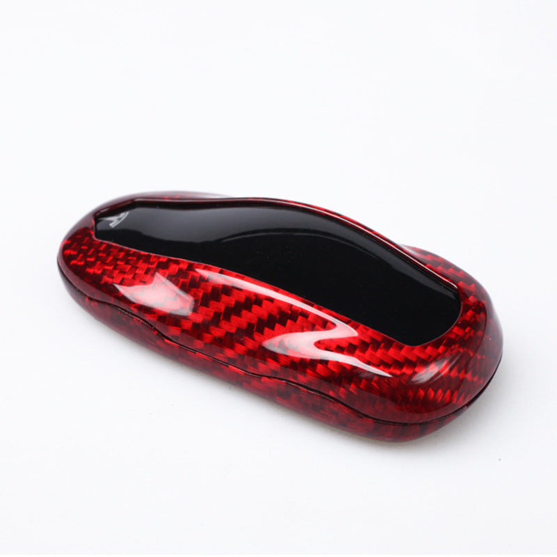 Carbon Fiber Key Fob Cover For Tesla Model S（2012-2018) Main image
