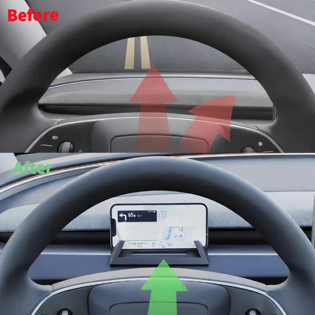 Custom Fit Tesla Phone Holder Dashboard Mount for Model 3 Highland / Model Y Juniper